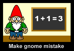 Make gnome mistake